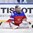 BUFFALO, NEW YORK - DECEMBER 28: Russia's Vladislav Sukhachyov #30 stretches during warmup prior to a game against Switzerland during the preliminary round of the 2018 IIHF World Junior Championship. (Photo by Andrea Cardin/HHOF-IIHF Images)

